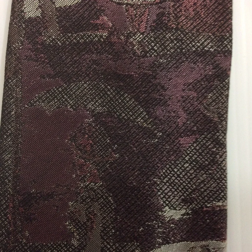 Salem Town Vintage MENS TIE NECKTIE 3.25 in Purple Gray Black Girl in the Shadow